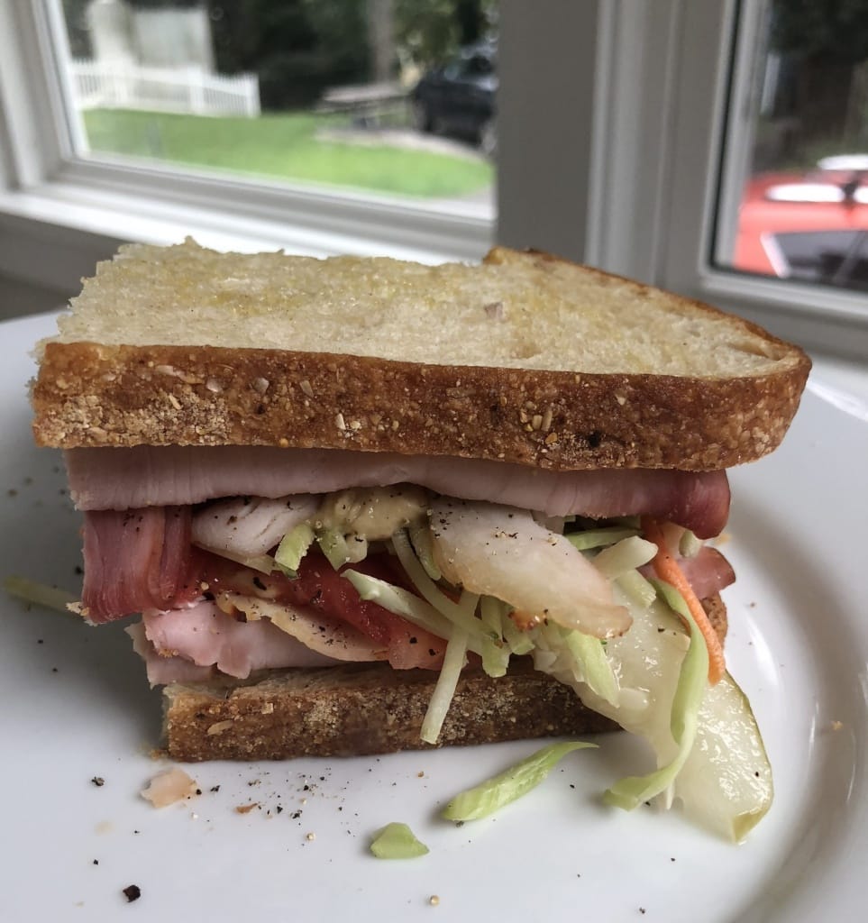 yummy healthy big sandwich