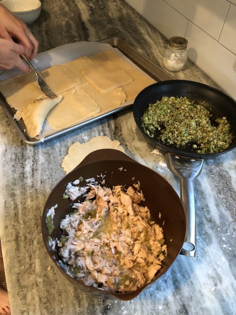 homemade salmon empanadas