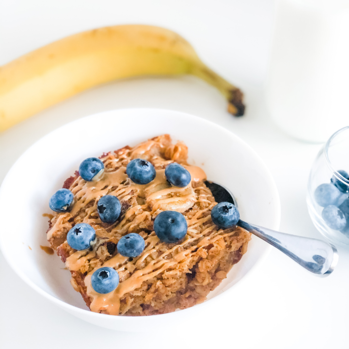 Baked Banana Oatmeal Mini Loaf - Fit Foodie Mommy