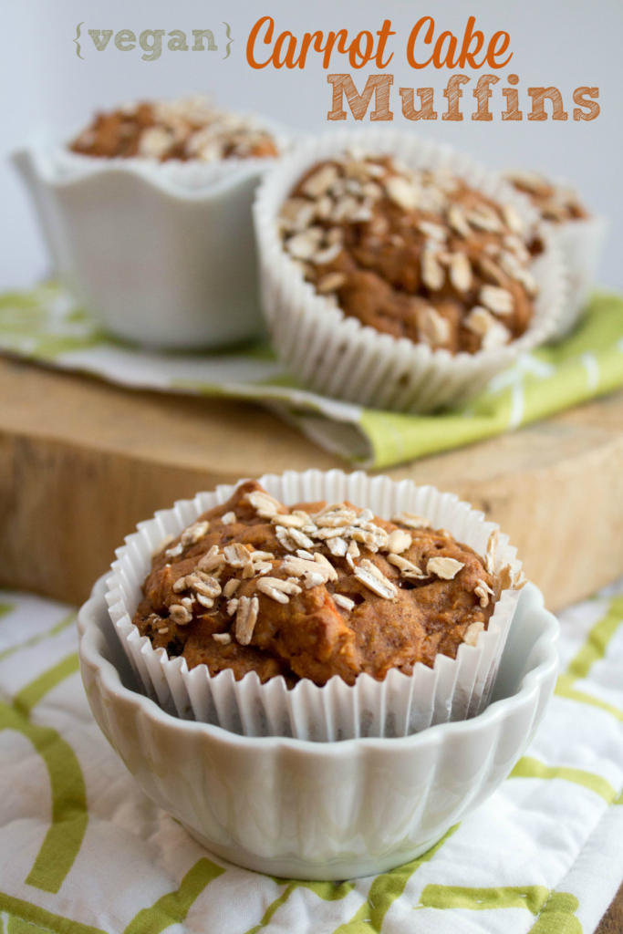 vegan carrot cake muffins