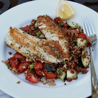 quinoa fish salad
