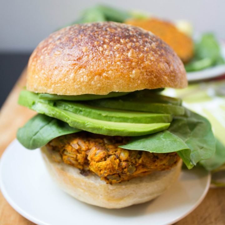 Easy Lentil Veggie Burgers