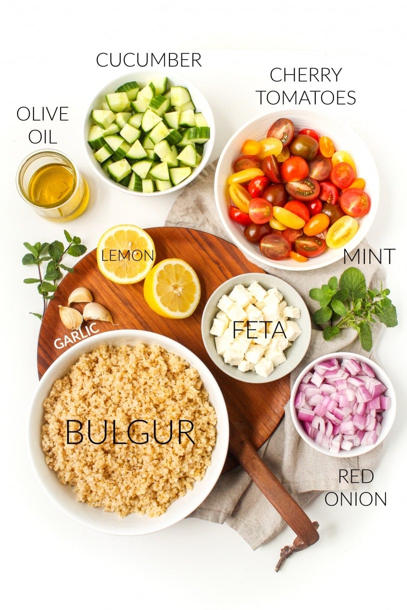 mediterranean bulgur salad ingredients