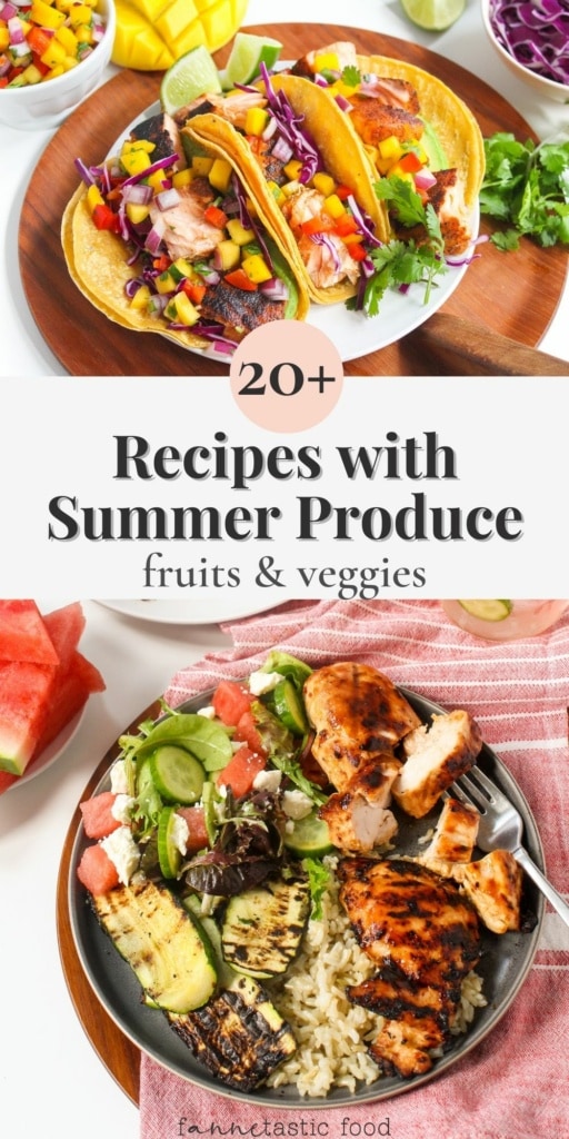 recipes with summer fruits and vegetables