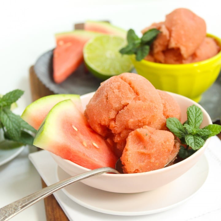 watermelon mojito sorbet recipe
