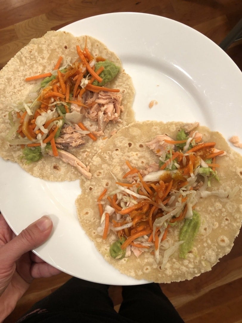 easy salmon tacos