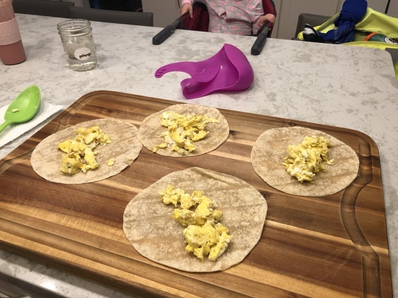 make ahead breakfast burritos