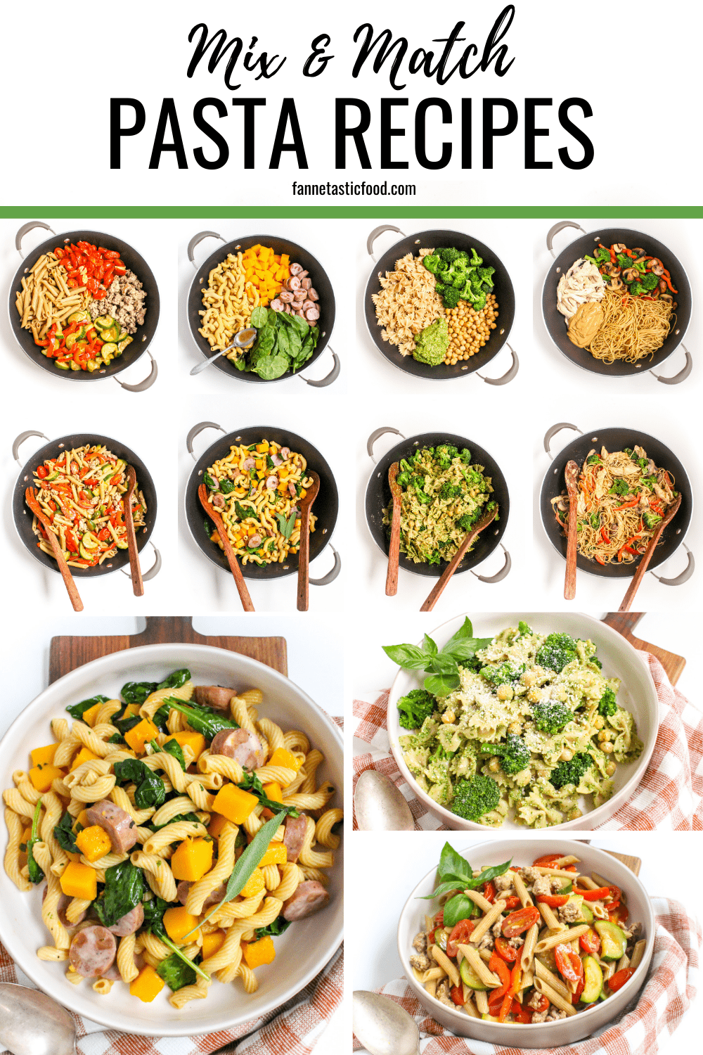 Healthy Pasta Dinner Ideas (Mix & Match) food