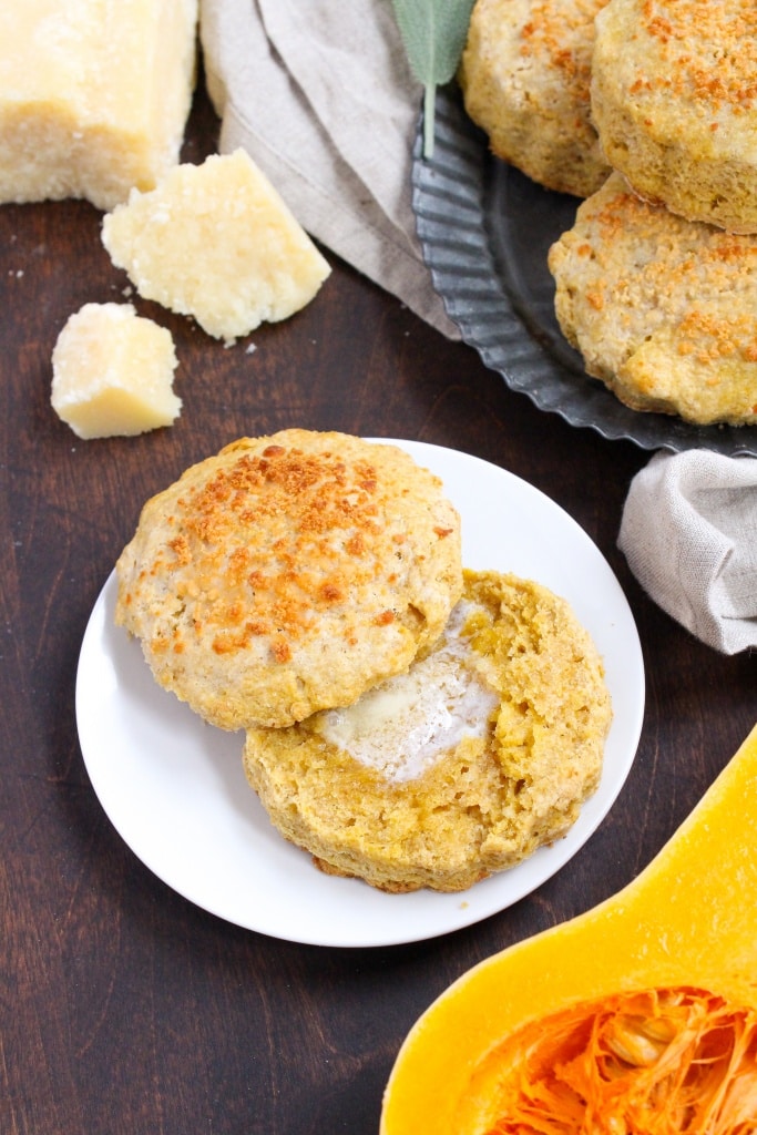 butternut squash parmesan biscuits thanksgiving recipe