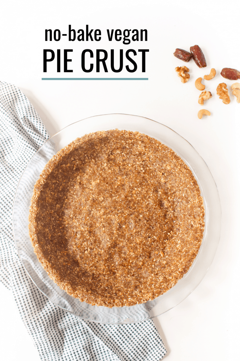 Perfect Vegan Pie Crust Recipe (No Bake) food