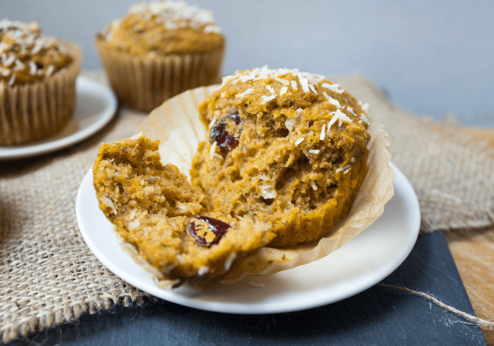 muffins made with sweet potato