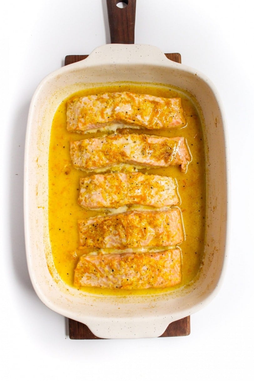 baked orange ginger salmon recipe