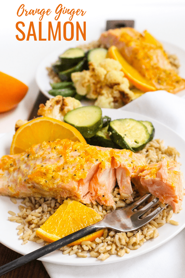 Orange Glazed Salmon with Honey & Ginger