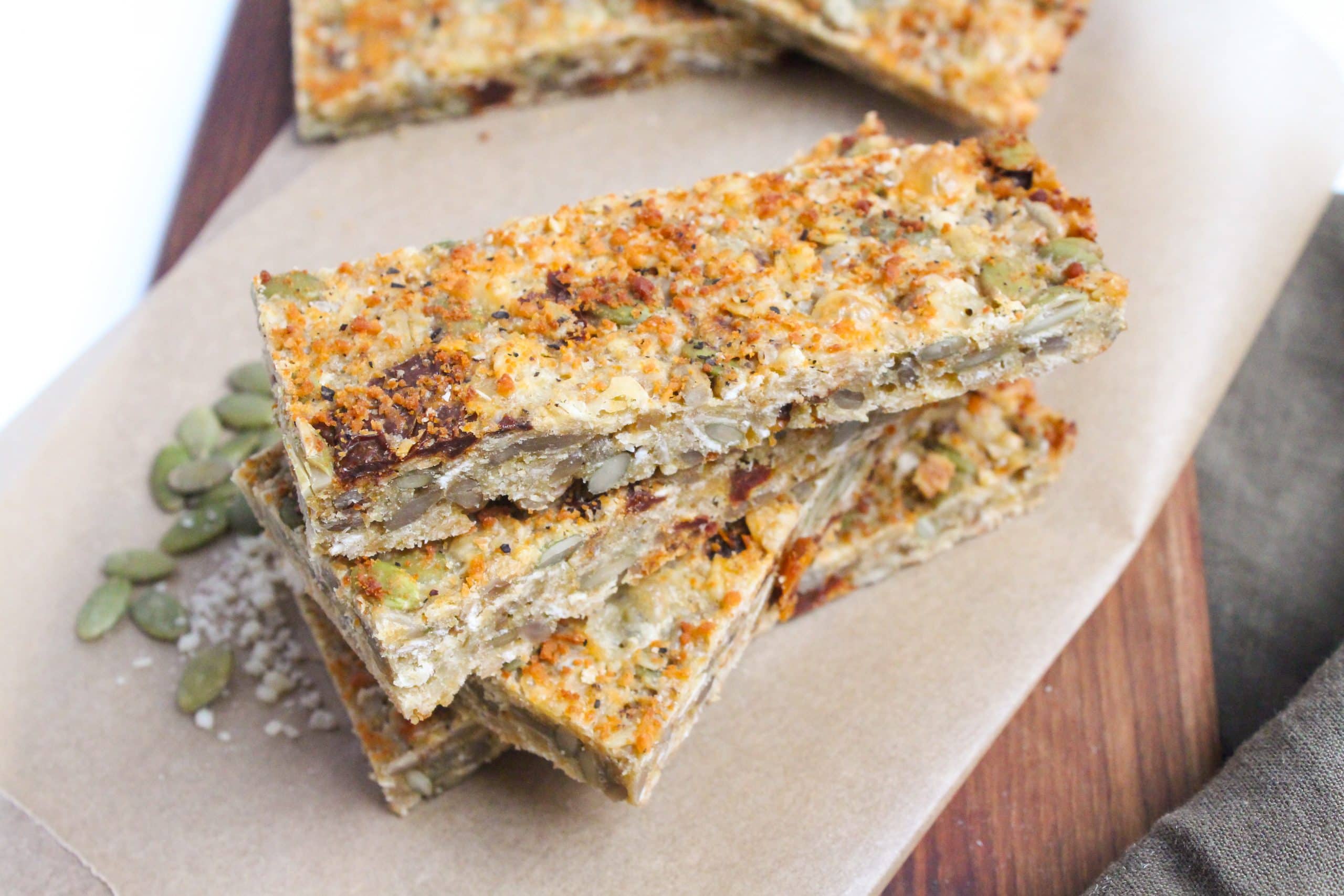 Savory Granola Bar Recipe Cheesy SunDried Tomato Pizza Bar Healthy