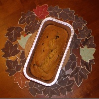 Chocolate Chip Pumpkin Bread Loaf