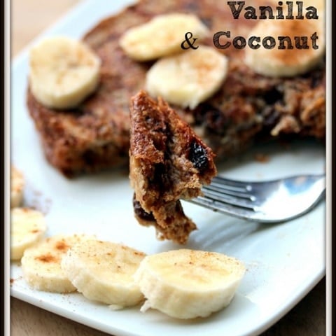 Almond Butter Stuffed Vanilla Coconut French Toast