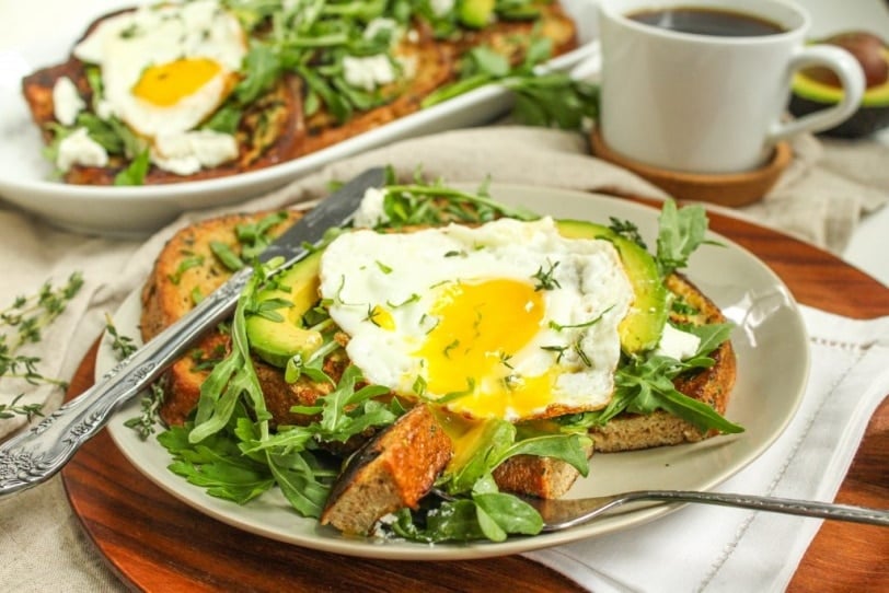 healthy savory french toast recipe for Easter brunch