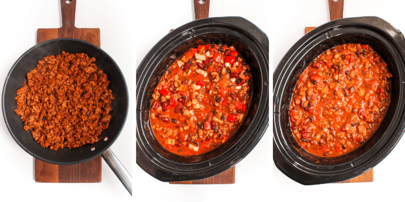 how to make easy turkey chili step by step in pictures