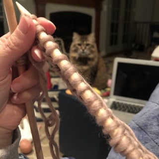 trying to learn how to knit
