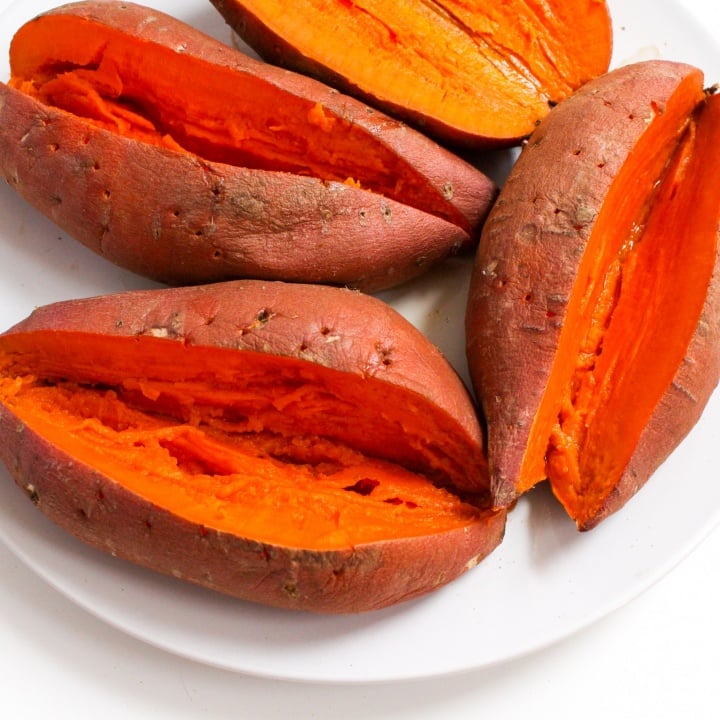 microwave sweet potatoes