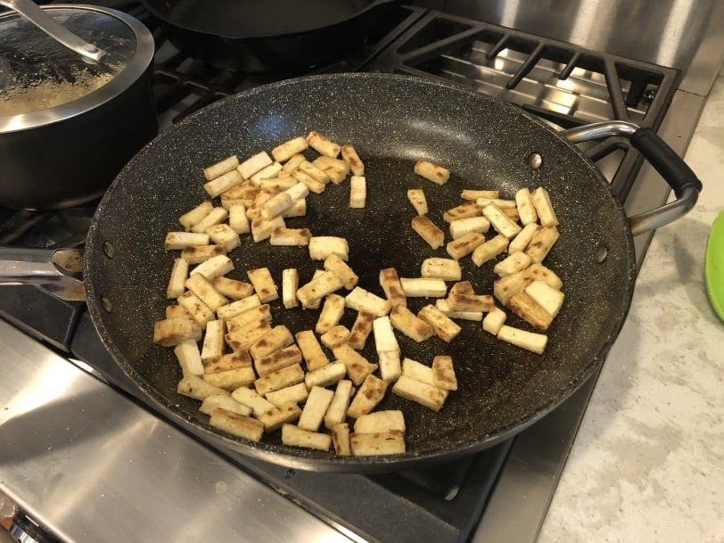 crispy pan fried tofu