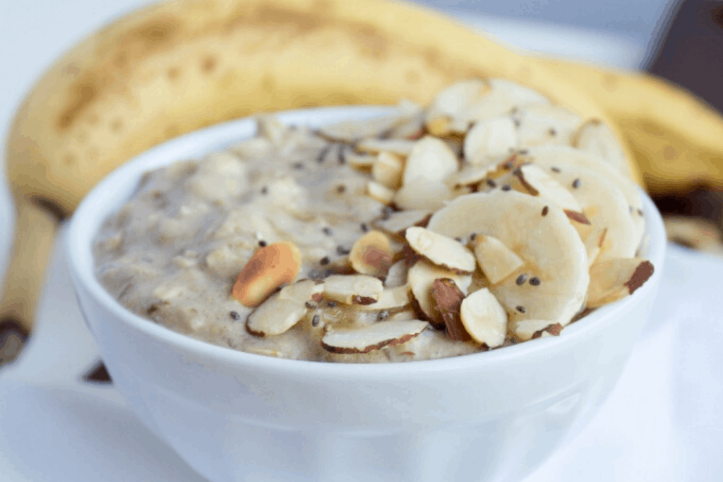 high protein banana oatmeal