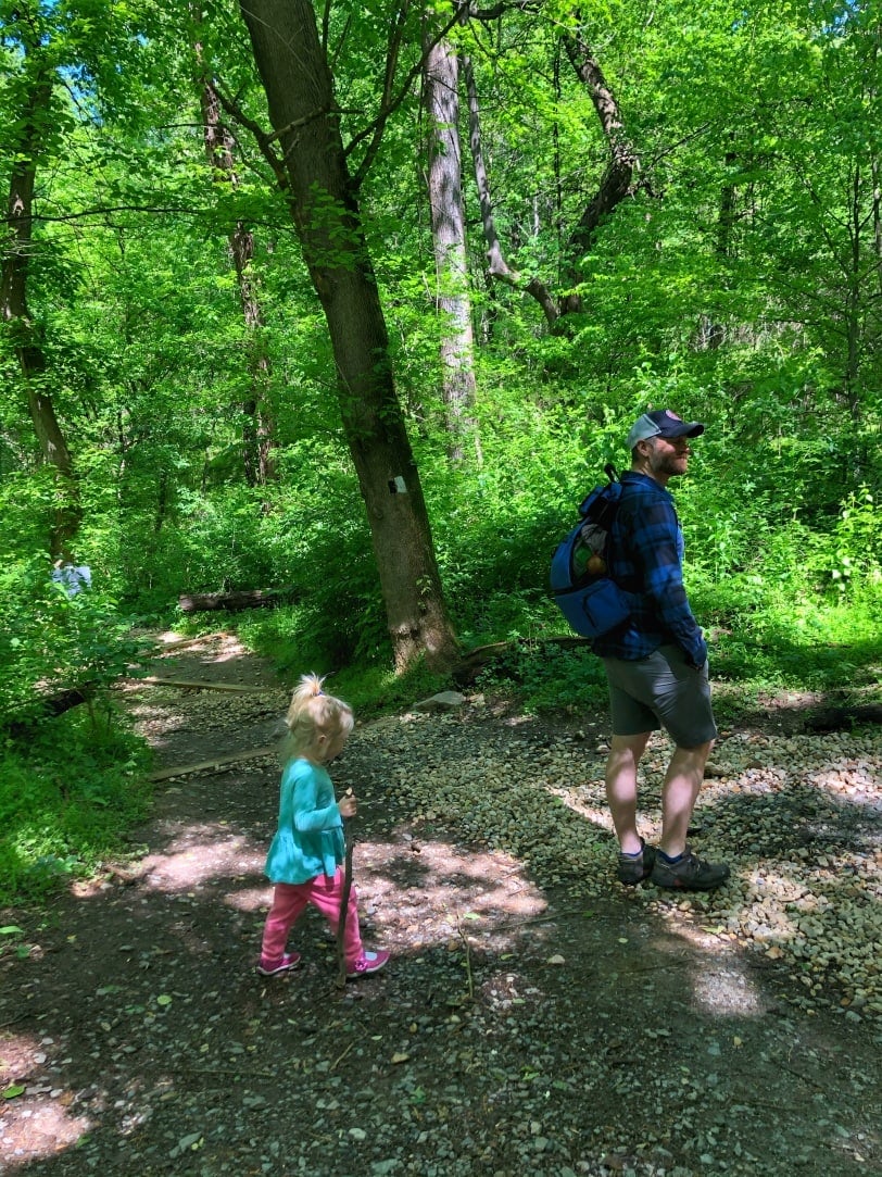 hiking at potomac overlook