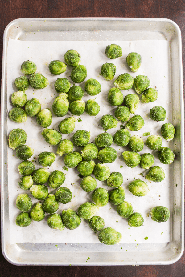 roasting frozen brussels sprouts on sheet pan