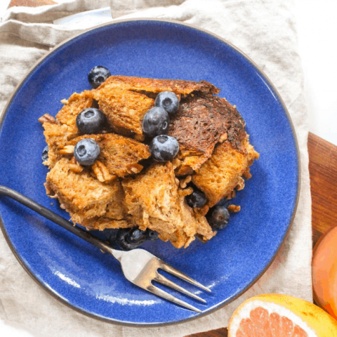 overnight french toast casserole in the slow cooker