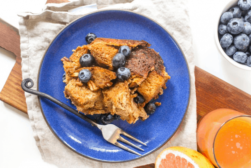 overnight french toast casserole in the slow cooker