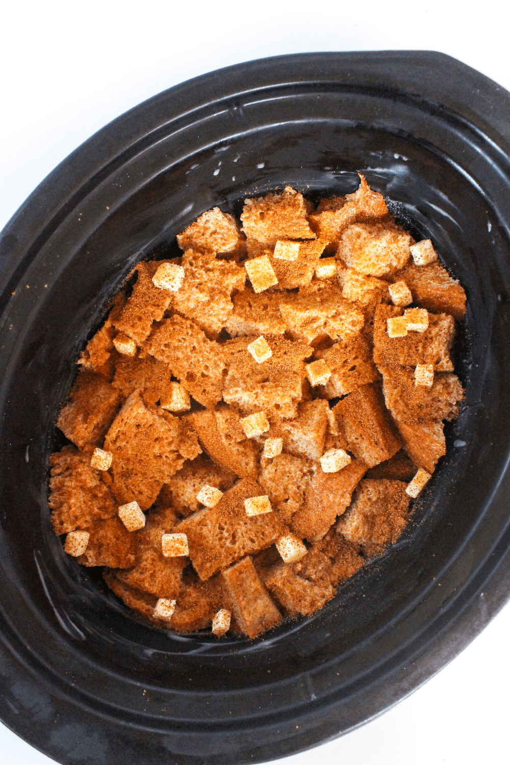 Overnight Crockpot French Toast Casserole (Prep Ahead Brunch) food
