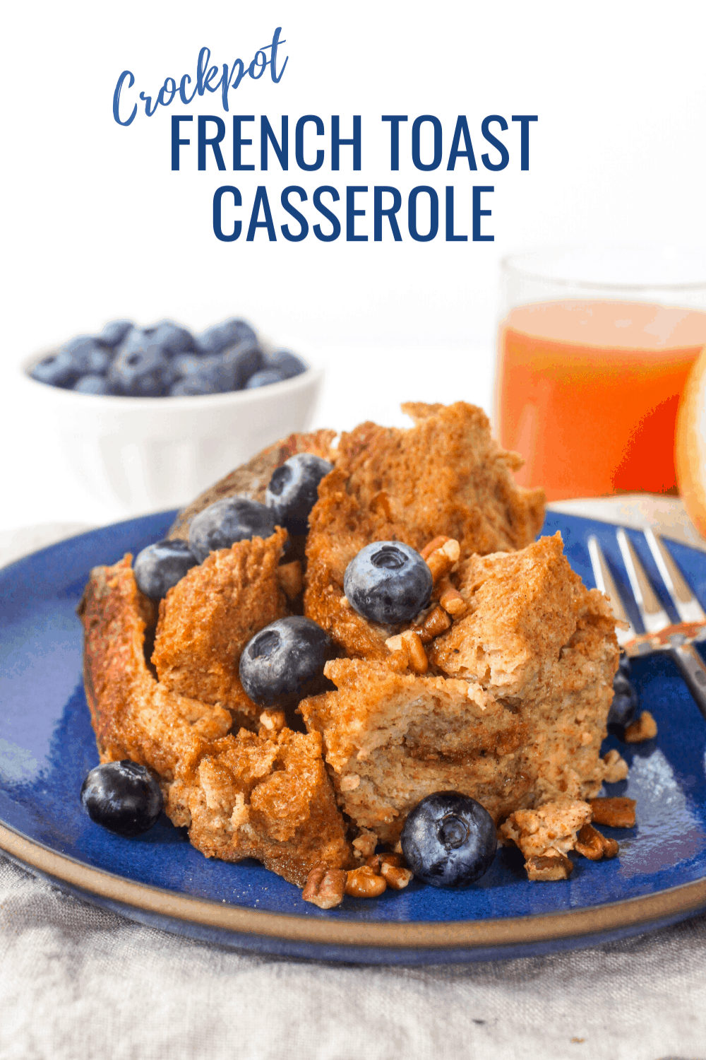 Overnight Crockpot French Toast Casserole food
