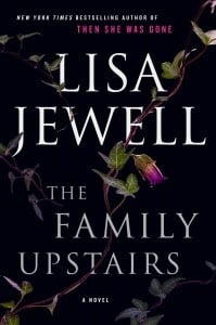 book cover: the family upstairs by lisa jewell