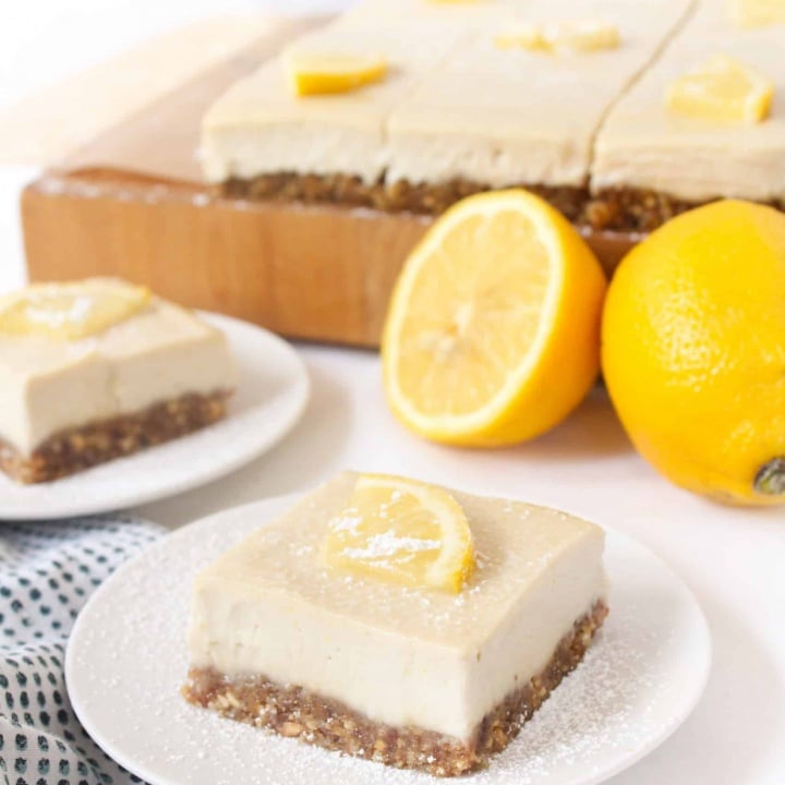 No Bake Vegan Lemon Bars