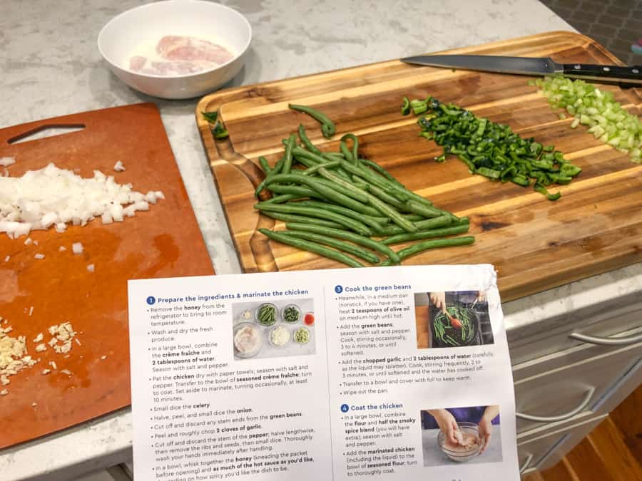 blue apron recipe instructions