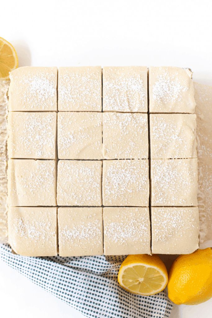 no bake vegan bars with lemons