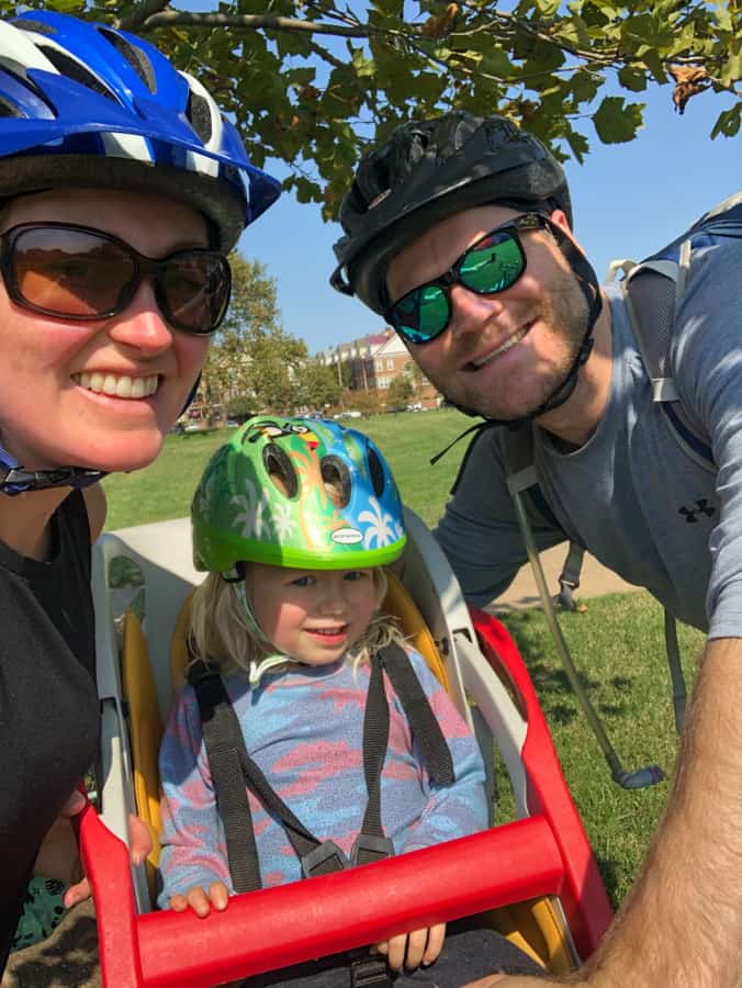 biking with a toddler