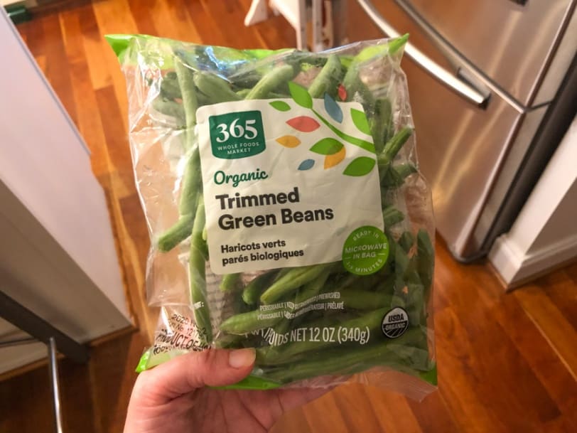 steam in the bag string beans