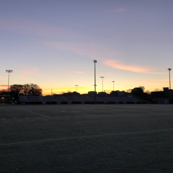 sunrise view from the washington liberty high school track