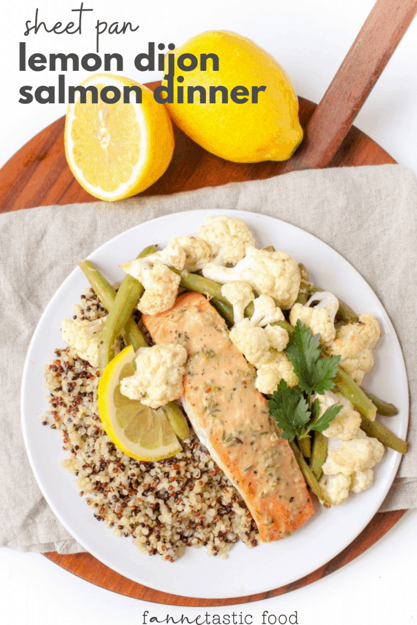 lemon dijon sheet pan salmon dinner