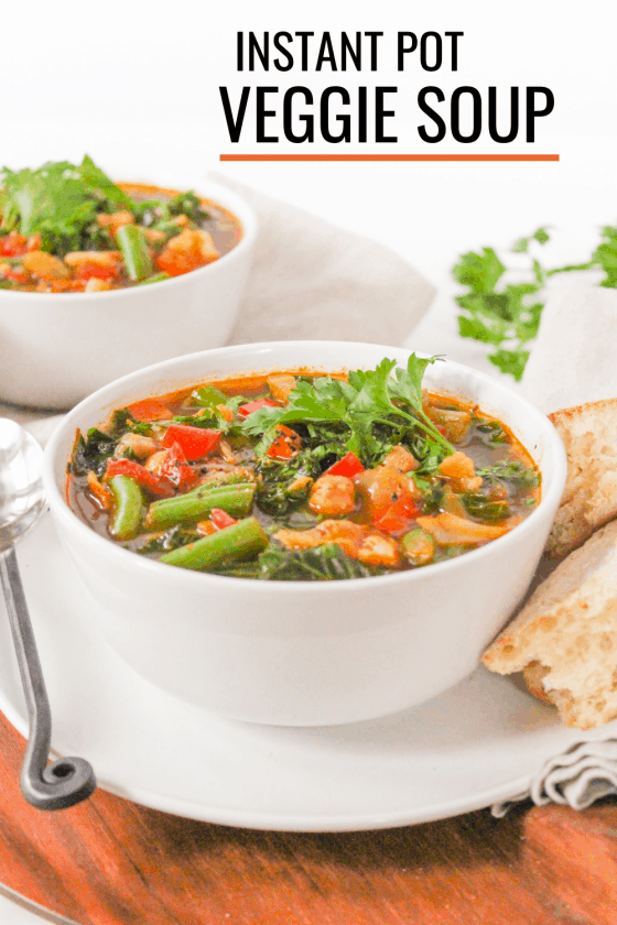 Instant Pot Vegetable Soup (Cozy, Healthy Dinner)