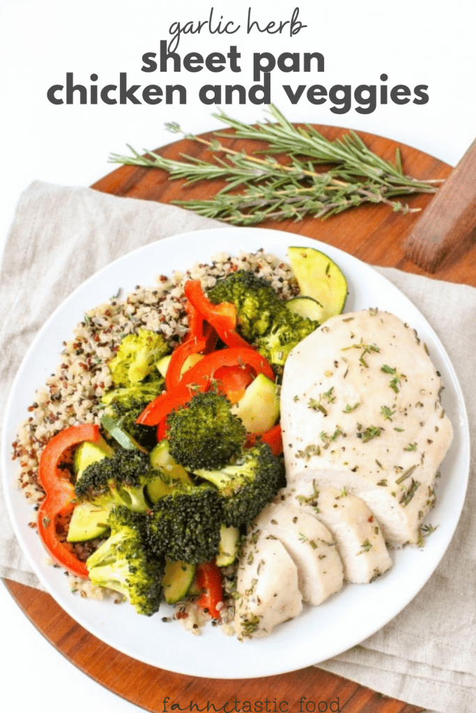 sheet pan chicken and veggies