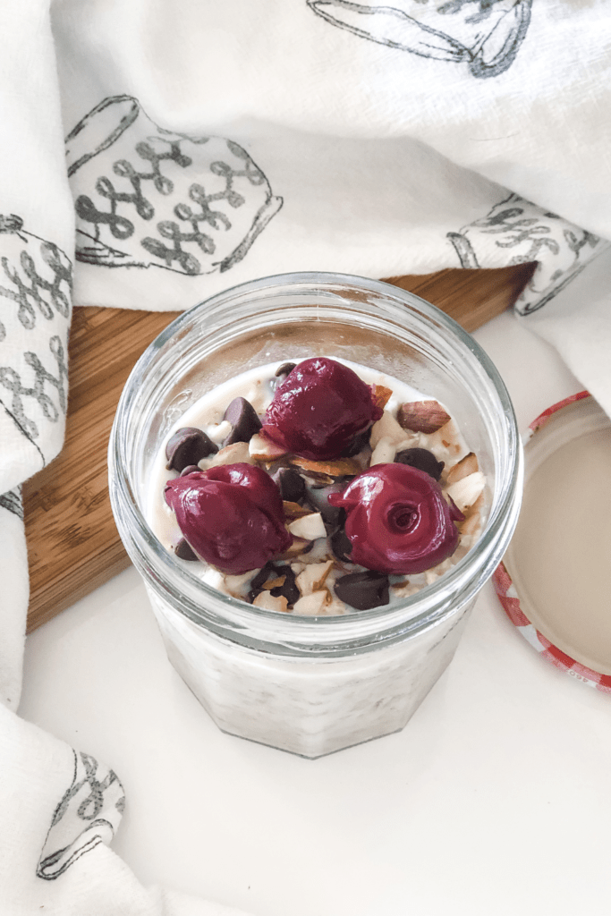 Chocolate Cherry Overnight Oats - Nutrition Awareness