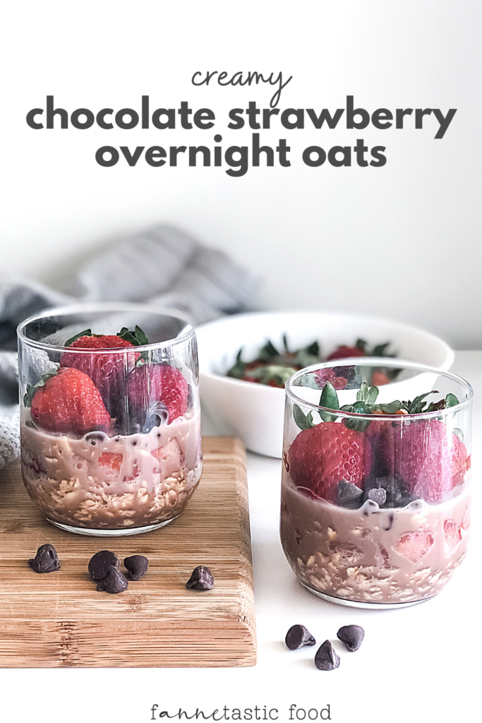 chocolate strawberry overnight oats