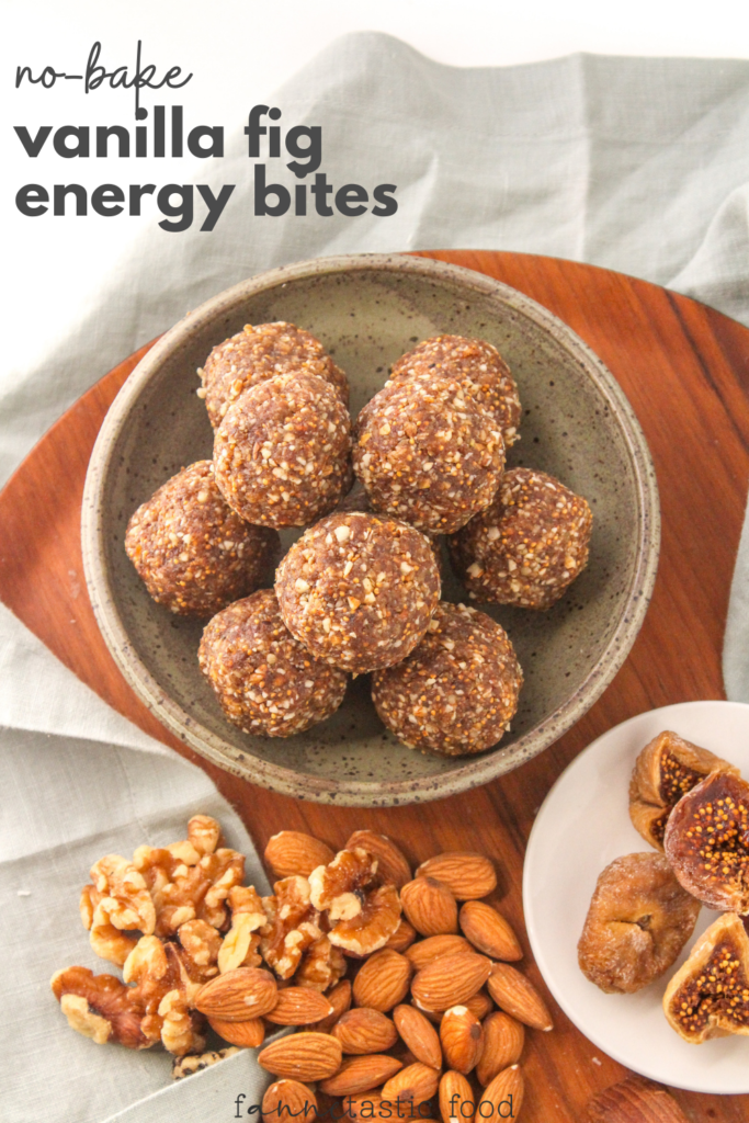 vanilla protein balls with figs