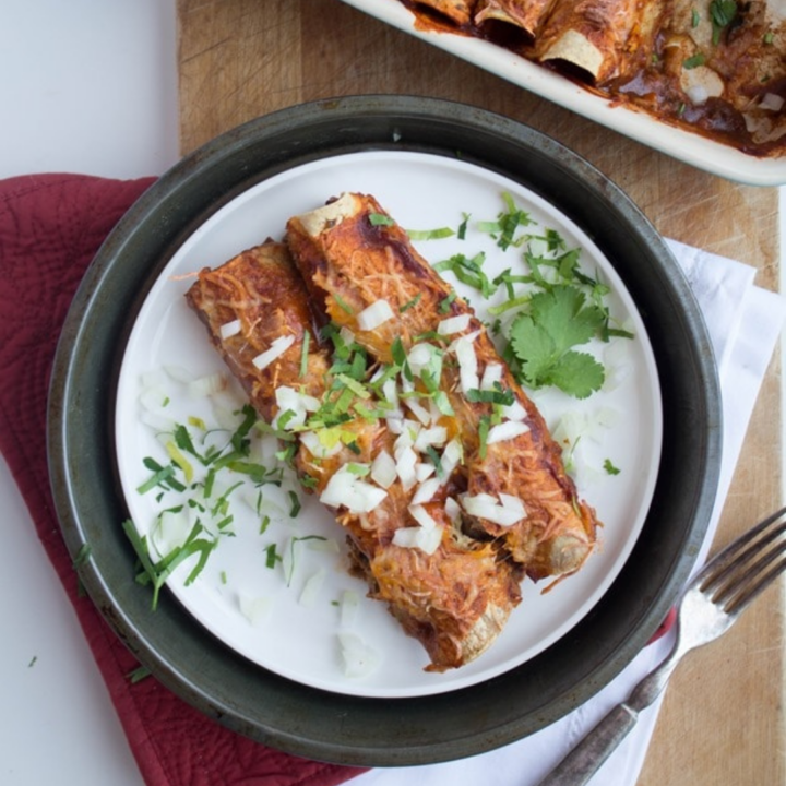 Walnut Mushroom Vegetarian Enchiladas