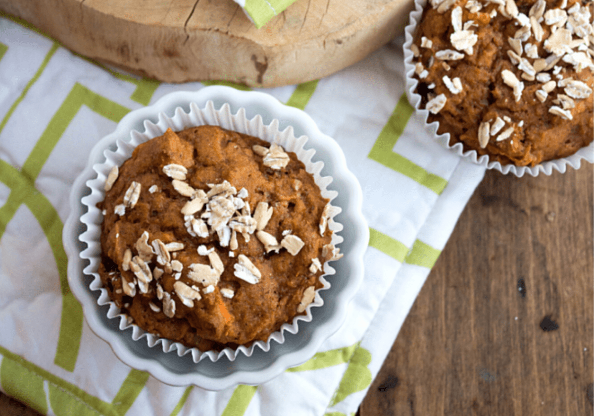 whole wheat carrot cake muffins