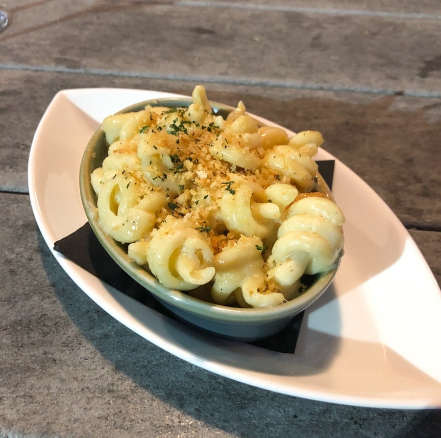 mac and cheese from Aqua restaurant in duck NC