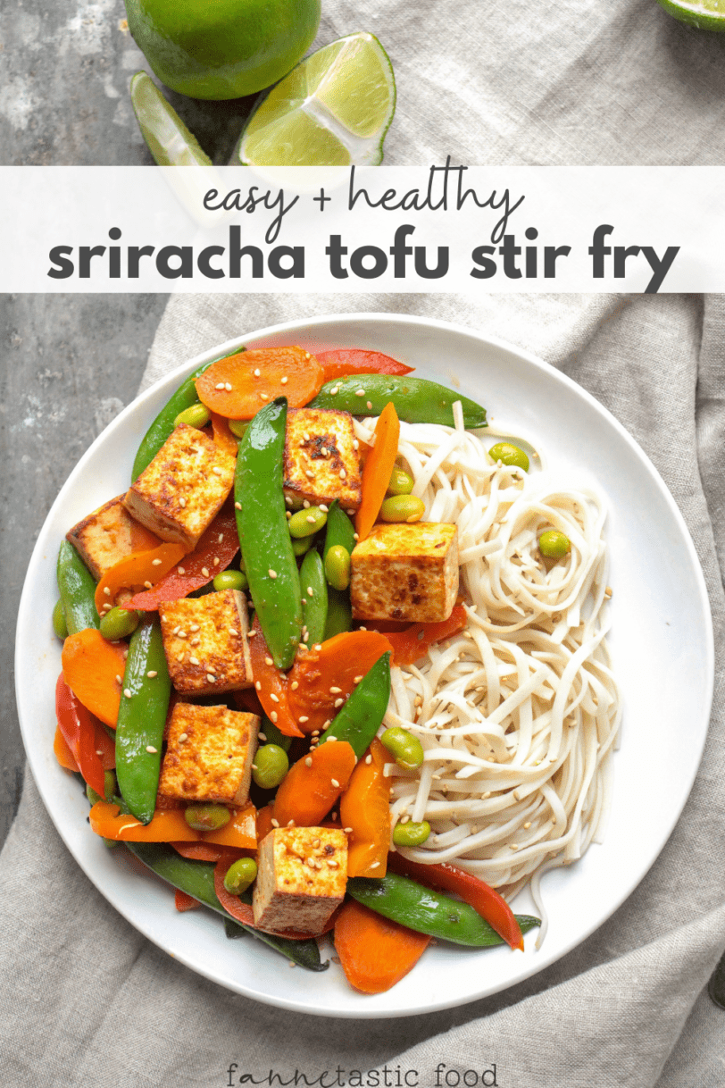 Sriracha Tofu Stir Fry (Easy + Vegetarian) food