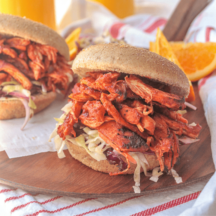 Orange Juice BBQ Chicken Sandwiches